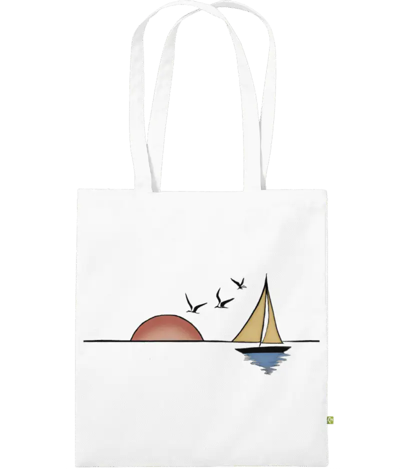 Sailing Birds Tote Bag